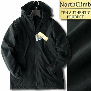 新品 ノースクライム 撥水 防寒 中綿切替 裏フリース フーディー ブルゾン L 黒 【9-2507_10】 North Climb 秋冬 保温 メンズ ジャケット