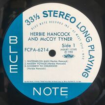 美盤 JPN LP / HERBIE HANCOCK (ハービー・ハンコック) & McCOY TYNER (マッコイ・タイナー) (FCPA 6214) Blue Note / Jazz ジャズ /_画像3