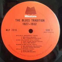 US盤 MONO LP / Various The Blues Tradition 1927-1932 (MLP 2016) Milestone / Delta Blues 戦前ブルース /_画像3
