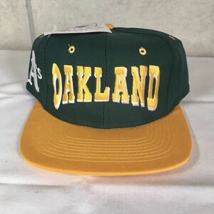 未使用 タグ付 / MLB OAKLAND ATHLETICS Vintage Snapback Cap / デッドストックスナップバックキャップ / オールドスクール /