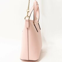 【1円スタート】良品 kate spade new york ケイトスペード 2way ショルダーバッグ ハンドバッグ ミニトート ピンク ゴールド金具 レザー_画像3