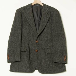 Kent House ケントハウス HARRIS TWEED ハリスツイード テーラード ジャケット 総裏 毛 ウール サイドベンツ 秋冬 古着 メンズ 紳士