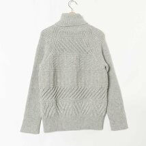 【1円スタート】BERARDI ベラルディ カシミヤ混 タートルネックセーター ニット 長袖 2 羊毛 ライトグレー 綺麗め カジュアル 秋冬_画像5