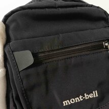 mont-bell モンベル ショルダーバッグ ブラック 黒 ナイロン ユニセックス 男女兼用 斜め掛け 収納多数 シンプル カジュアル bag かばん 鞄_画像9