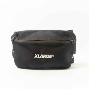 XLARGE エクストララージ ウエストバッグ ブラック 黒 ナイロン ユニセックス 男女兼用 シンプル 無地 デイリー カジュアル bag 鞄
