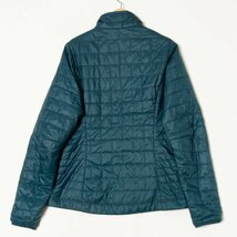 【1円スタート】patagonia パタゴニア スタンドカラーキルティングジャケット ブルゾン アウター カジュアル アウトドア 軽量 緑系 S_画像2