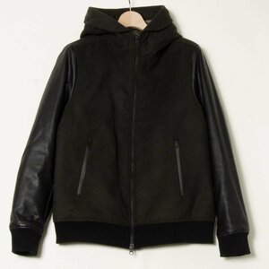 THE SHOP TK ザショップティーケー タケオキクチ ジップアップ パーカー ブルゾン 総裏 ポリエステル 合皮 Lサイズ 古着 カジュアル