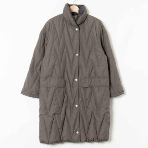 SWALLOW COAT ダウンコート スワローコート ジップアップ アウター ダークグレー シンプル ダウン フェザー 綺麗 ボリューム 中綿 秋冬 11