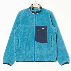 【1円スタート】patagonia パタゴニア 23055 クラシックレトロXジャケット ボアフリース アウター M ポリ ブルー アウトドア メンズ