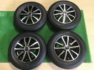 エヴァンス 13X4.0JJ+45 PCD100 4H DUNLOP ダンロップ 145/80R13 75S EC202 夏タイヤ サマー 4本 2022年製 a-3741 Y6 YM