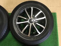 エヴァンス 13X4.0JJ+45 PCD100 4H DUNLOP ダンロップ 145/80R13 75S EC202 夏タイヤ サマー 4本 2022年製 a-3741 Y6 YM_画像3