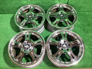 Kranze クレンツェ ケルベロス 17インチアルミホイール 7.5J ＋48(インセットは実測値です) 5H PCD114.3 4本セット R2-4 YM