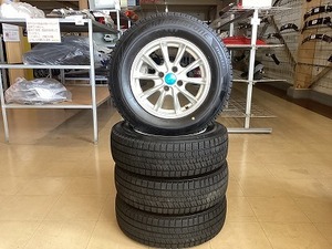 イノセンス トレジャーカンパニー 14X5.5J+38 4穴 PCD100 185/70R14 88Q BS ブリヂストン VRX2 2020年製 a-2474 セット(7) SD