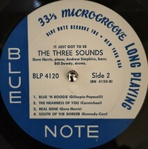 BLUE NOTE NY RVG 耳 MONO オリジナル盤　THE 3 SOUNDS／It Just Got to Be　Gene Harris　Andrew Simpkins　Bill Dowdy　スリー サウンズ_画像6