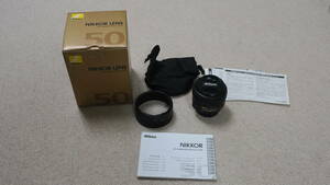 ★ニコン Nikon AF-S NIKKOR 50mm f1.4 G　元箱付