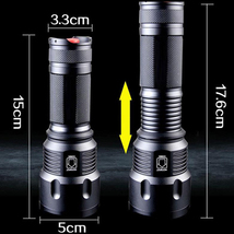 LED懐中電灯 強力 LED 懐中電灯 1800LM 防水 ズーム機能付き 防災グッズ T6 ハンディーライト 懐中電灯 led軍用 説明書付き 高輝度 3モード_画像10