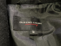 QUEENS COURT クイーンズコート◎大人きれい アンゴラブレンド コート アウター◎サイズ2_画像8