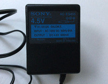 SONY製　4.5V　ACアダプター（AC-ES55）500ｍA　【中古品・動作確認済み】_画像1