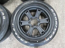 【ハイエース　200系】Weds　KEELER17X7.5+25　6/139.7【マッドブラック】215/60R17　109/107Goodyear NASCAR 2020年製　ホワイトレター♪_画像2