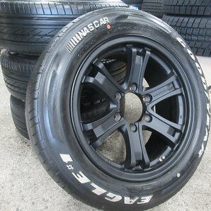 【ハイエース 200系】Weds KEELER17X7.5+25 6/139.7【マッドブラック】215/60R17 109/107Goodyear NASCAR 2020年製 ホワイトレター♪の画像6