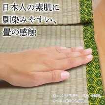 い草 寝ござ 183×87cm カーペット さっと敷くだけ 高吸湿性 肌触り 防臭効果 上敷き 日焼け 汚れ防止 ラグ マット 送料無料 ◇ い草シーツ_画像4