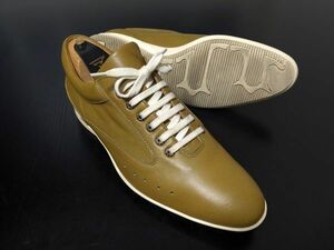 極美品 試し履き程度 ジョンロブ 7 JOHN LOBB オリーブブラウン ドレスレザースニーカー 7762