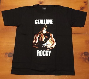 新品 【ROCKY】 映画 ロッキー シルベスタースタローン プリント Tシャツ L // ムービーTシャツ 映画Tシャツ