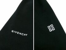 正規品 GIVENCHY BMJOB43Y69 エンボス チェーンネックレス柄 オーバーサイズクルーネックスウェット ジバンシー 袖4Gロゴ ブラック XS J-6_画像5