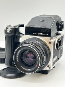 NS32231【希少モデル】ZENZA BRONICA ETR SP ゼンザブロニカ シルバー ボディ レンズ ZENZANON MC 1:2.8 50mm フィルム カメラ 中判カメラ