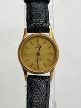 N32721■ OMEGA DE VILLE オメガ デ ヴィル クォーツ 腕時計 OZ プッシュリューズ レディース ウォッチ レトロ デヴィル デビル スイス_画像1