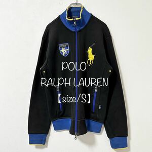 Polo Ralph Lauren/ポロ ラルフローレン★ジャージ★トラックジャケット★スウェーデン★ブラック×ブルー/黒黄青★S