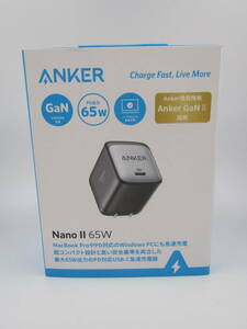 115-y11267-60: Anker Nano II 45W コンパクト急速充電器 ブラック GaN PD 充電器 USB-C アンカー ナノ 未開封品