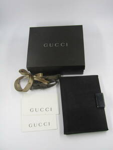 172-Ky11278-60: GUCCI グッチ 6穴式手帳カバー 箱付き