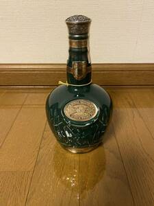 スコッチウイスキーロイヤルサルート21年　ROYAL SALUTE21年 緑 陶器