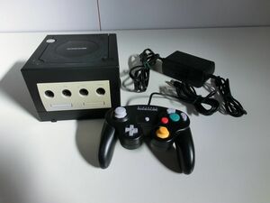  Game Cube body black * box * instructions *AV cable none 