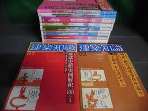 建築知識　2006年1月〜12月号の1年分12冊セット　耐震偽装事件/鉄骨監理の最新［秘］テクニック/他　付録類なし