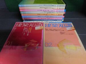 建築知識　2004年1月〜12月号の1年分12冊セット　家具ツウ設計術/模型の作り方究極ガイド/他　CD・付録類なし