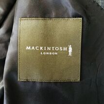 マッキントッシュロンドン MACKINTOSH LONDON　スーツ　セットアップ　テーラードジャケット　XL　グレー　ストライプ　総裏　サイドベンツ_画像3