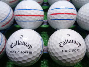 [CW536.] キャロウェイ イーアールシーソフト Callaway ERC SOFT 三本線 20球 ロストボール【中古】