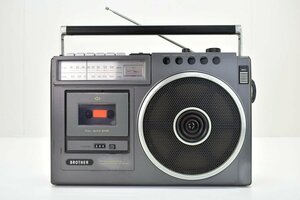 BROTHER OT-431 ラジカセ[ブラザー][ラジオカセットレコーダー][RADIO CASSETTE RECORDER][昭和レトロ][当時物]9M