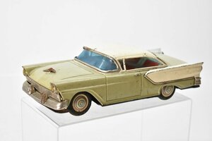 アサヒ玩具 ブリキ ニュー フォード フリクションカー 約25cm [ATC][FORD][EM-1958][グリーン][玩具][昭和レトロ][当時物]H