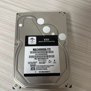 N37:(動作保証/使用20時間)MARSHAL FSLC MAL34000SA-T72 4TB 7200RPM SATA 3.5インチHDD 動作品