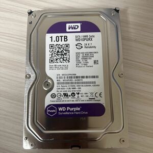 A222:（動作保証/AVコマンド対応/使用0時間）SATA 3.5インチHDD WDC WD10PURX-64D85Y0 1TB 1000GB