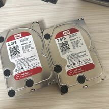 (二枚セット/動作保証/使用0時間)WDC WD30EFRX 3000GB 3TB SATA 3.5インチHDD 3TB☆★(Z167/Z168)_画像1