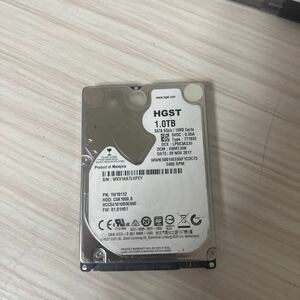 W17:(動作保証/AVコマンド対応/使用0時間) HGST HCC541010B9E660 2.5インチHDD SATA/600 1TB 1000GB