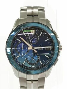 CASIO カシオ OCEANUS ソーラー 腕 時計 シルバー×ブルー ■■◎ ☆ djd0 メンズ