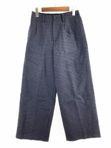 MORRIS & SONS モリスアンドサンズ ウール100% チェック パンツ size0/ネイビー系 ◇■ ☆ djd0 レディース