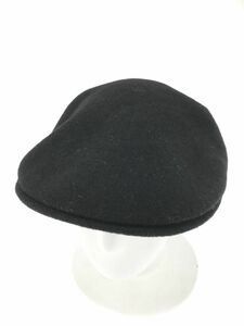 KANGOL カンゴール ウール100% ハンチング キャップ sizeM/黒 ◇■ ☆ djd0 メンズ