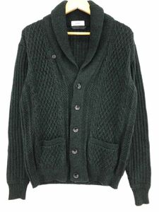 SHIPS Ships wool 100% knitted cardigan sizeM/ green *# * djd0 men's 