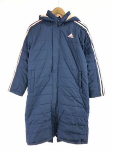 adidas アディダス キッズ ベンチ コート 150cm 紺 ◆■ ☆ djd0 子供服